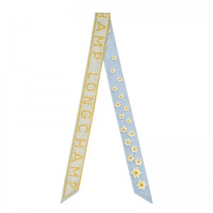 Longchamp Daisies Headband Blau | 8570JXHNF