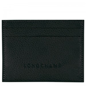 Longchamp Le Foulonné Cardholder Schwarz | 1286LWMIQ