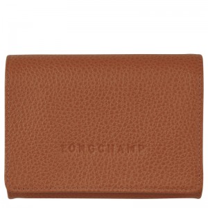 Longchamp Le Foulonné Coin Purse Caramel | 3561FZGHR