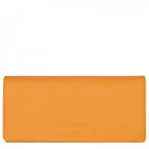 Longchamp Le Foulonné Continental Wallet Aprikose | 1742KNTUW