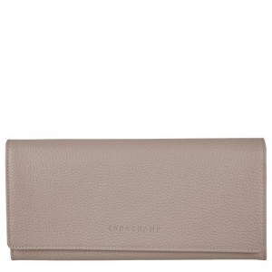 Longchamp Le Foulonné Continental Wallet Turtledove | 2035HETQW
