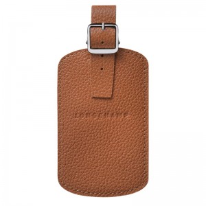 Longchamp Le Foulonné Luggage Tag Caramel | 1420APXGY
