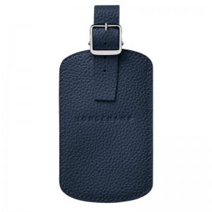 Longchamp Le Foulonné Luggage Tag Navy | 1473IPWAB