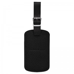 Longchamp Le Foulonné Luggage Tag Schwarz | 4358PIFJM