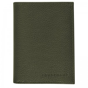 Longchamp Le Foulonné Wallet Khaki | 2584RAMIK