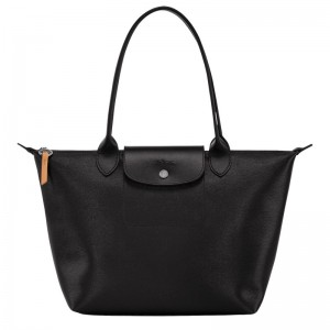 Longchamp Le Pliage City M Tote Bag Schwarz | 0945FHBVI