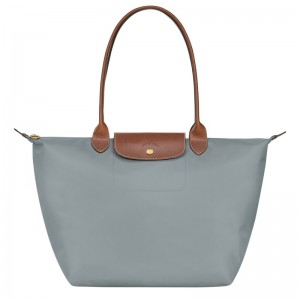 Longchamp Le Pliage Original L Tote Bag Steel | 8904WZOHT