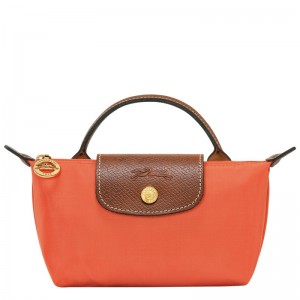 Longchamp Le Pliage Original Pouch With Handle Orange | 4076JNDFU