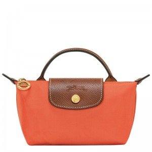 Longchamp Le Pliage Original Pouch With Handle Orange | 5429FVIYB