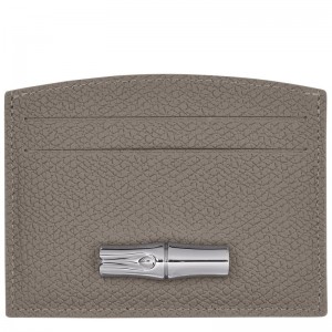 Longchamp Le Roseau Card Holder Turtledove | 5639EHKCM