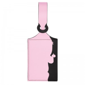 Longchamp Lgp Travel Luggage Tag Rosa | 3925VJYIL