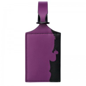 Longchamp Lgp Travel Luggage Tag Violet | 1259OQASZ