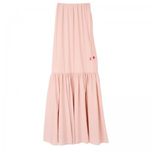 Longchamp Long Skirt Nude | 6534DBHSL