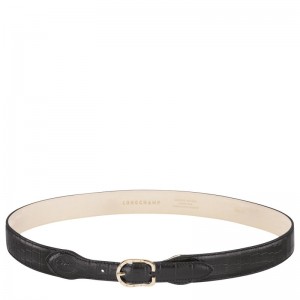 Longchamp Longchamp 1980 Ladies' Belt Schwarz | 0749XKCBO