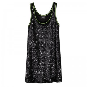 Longchamp Short Dress Schwarz | 0364JIWBS